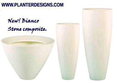 beautiful stone composit planter vases